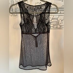 Emporio Armani Black Lace Top